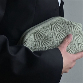 Pico Small Shelly Clutch - Sage Glitter